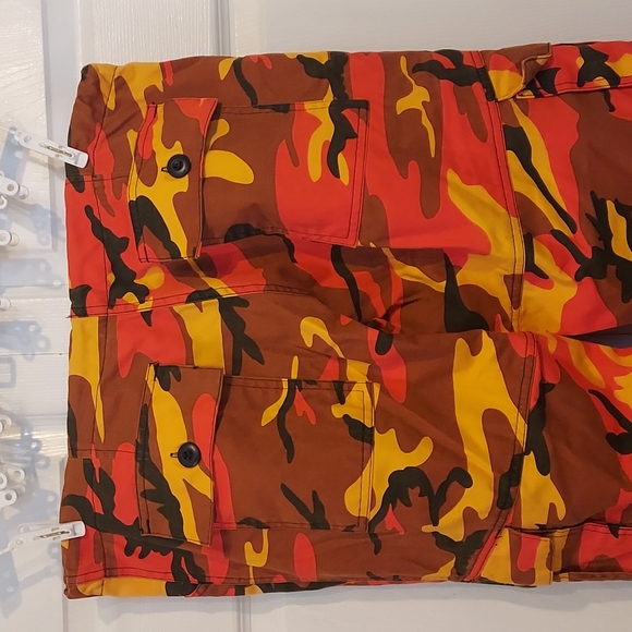 ROTHCO Oversized Baggy Orange Camo Trendy Pants Size Xs - Picture 7 of 9